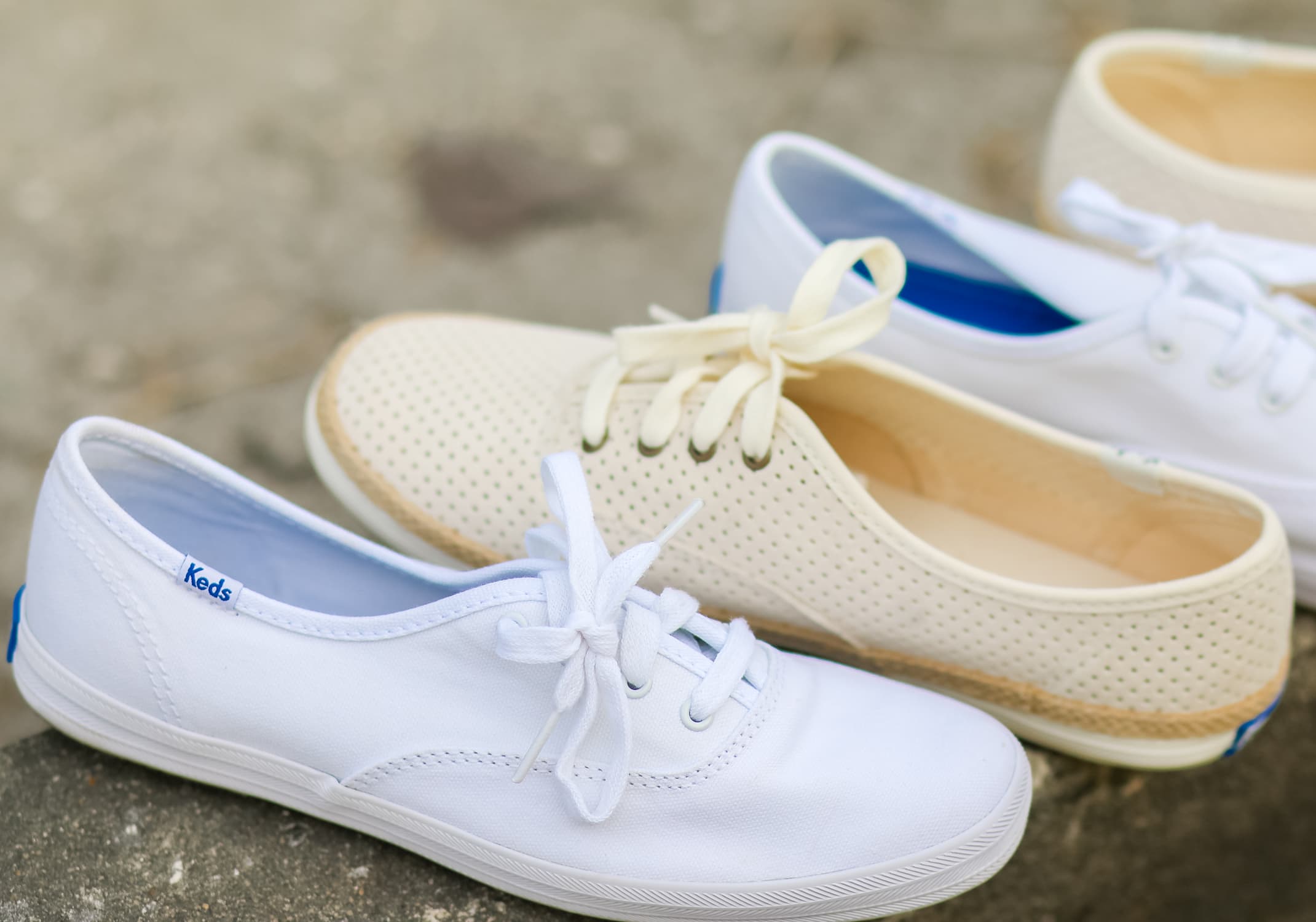 I'm loving my new Keds Champion Canvas CVO and Keds Champion Perf Suede with Jute sneakers from Zappos. They're absolutely the cutest and most comfortable tennis shoes on the market! Plus, they're absolutely adorable with any spring or summer outfit!