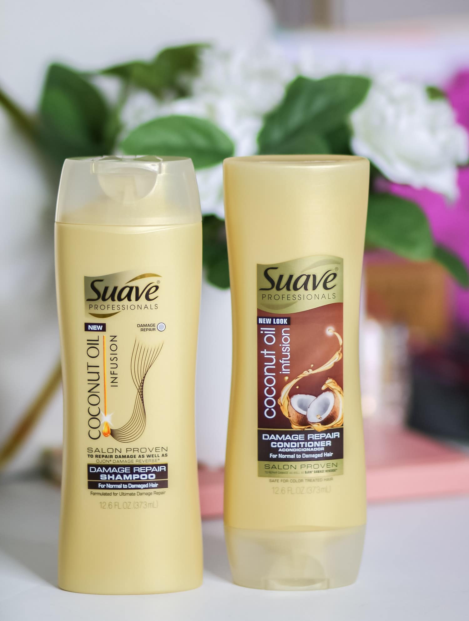 Looking for new hair products for summer? The Suave Professionals Coconut Oil Infusion line smells like coconuts, and the coconut oil in the formula leaves your hair soft and smooth. 