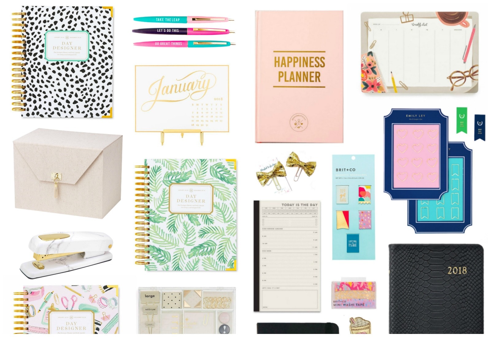 Cute Planners for 2018 | Organization planner | Cute planners | Planners for woman | Ashley Brooke Nicholas